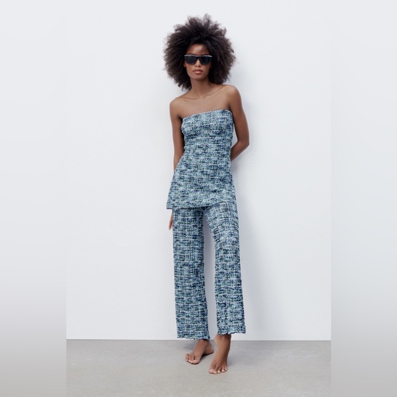 Zara Tweed Pant Set - Picture 1 of 10